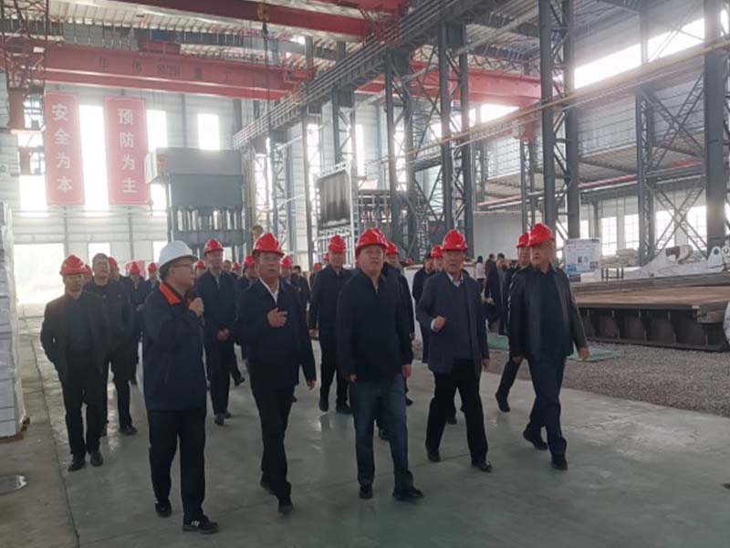 岱岳區(qū)各級領導調研華偉重工